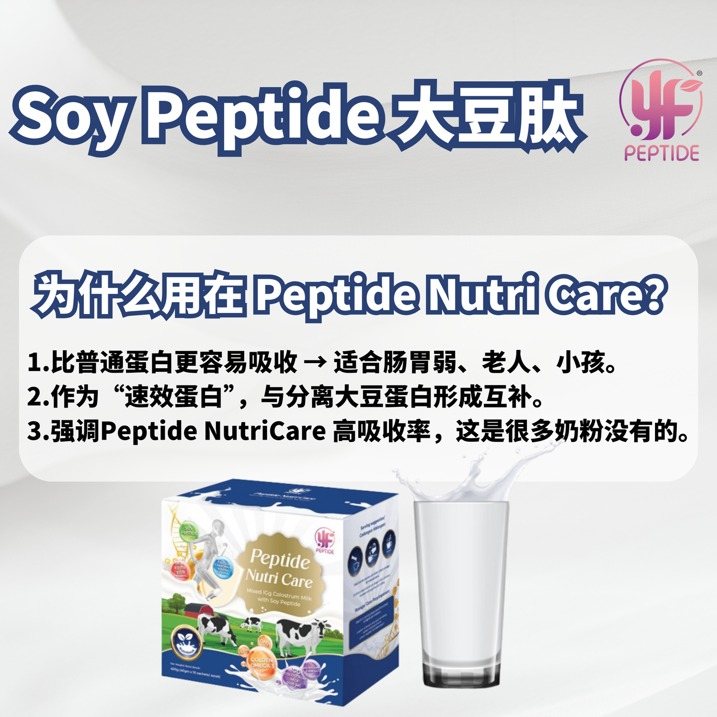 PEPTIDE NUTRI CARE 黄金牛初乳🥛