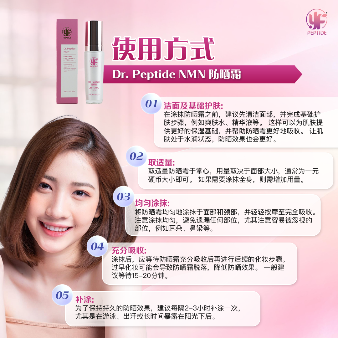 Dr.Peptide NMN Natural Sunshield [ SPF50 PA+++ ]
